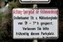 Schild Krötenwanderungs Sperrgebiet MMB0301