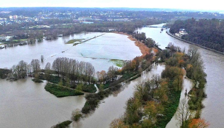 Hochwasser in Mülheim an der Ruhr.